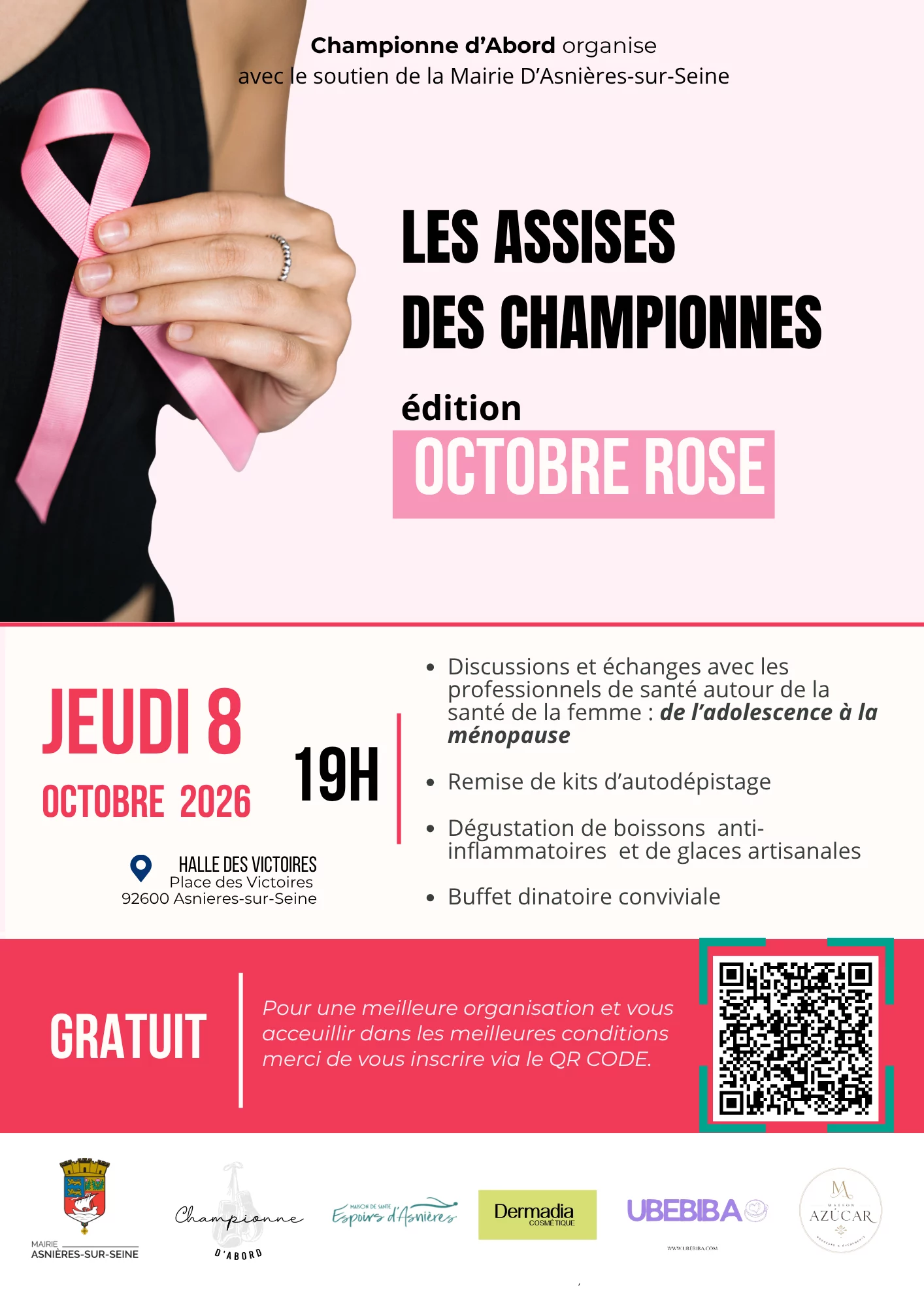 Flyer Les Assises des Championnes - édition Octobre Rose